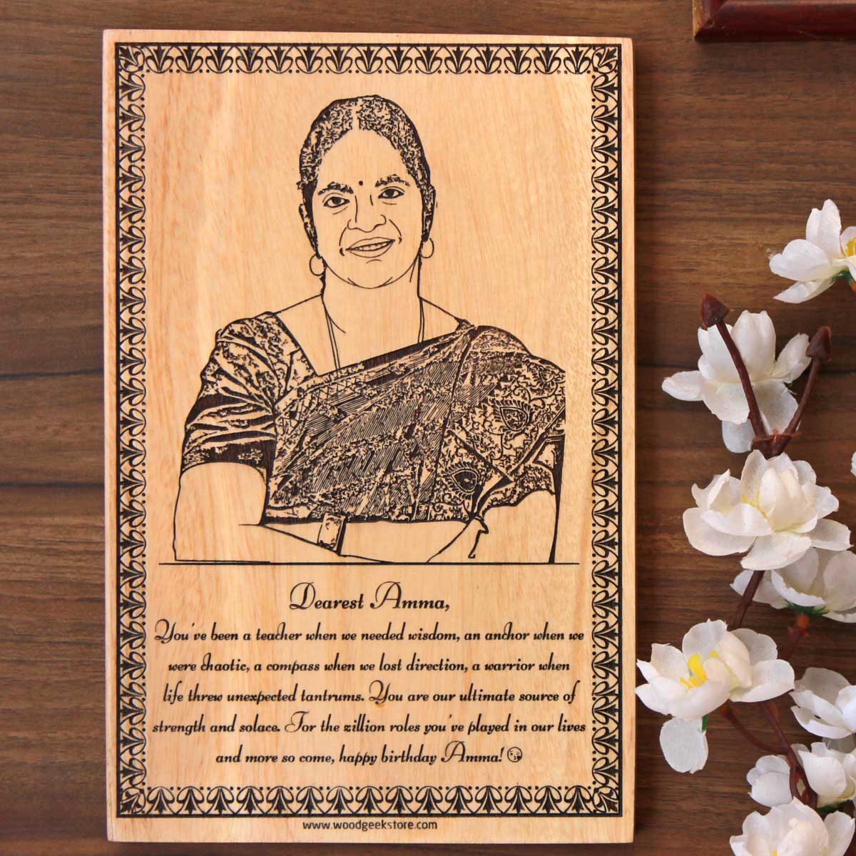 Engraved Wood Letter For Mother's Day Gift Personalized Birthday Gift For Mom