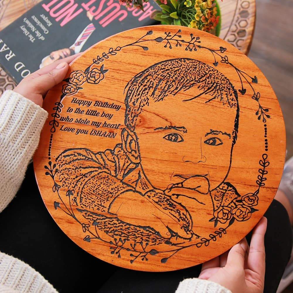 Circular Wooden Posters for Kids