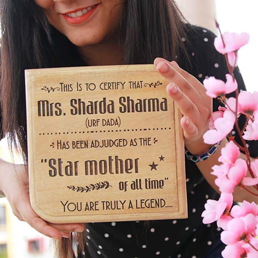 Star Mom Award Plaque