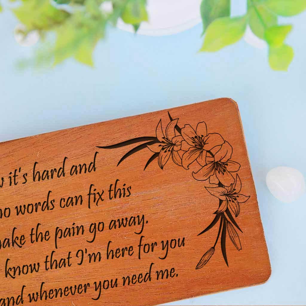 I Am Here For You, Friend: Set Of Personalized Wooden Cards