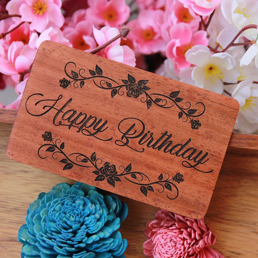 Wooden Greeting Card - Woodgeek Store