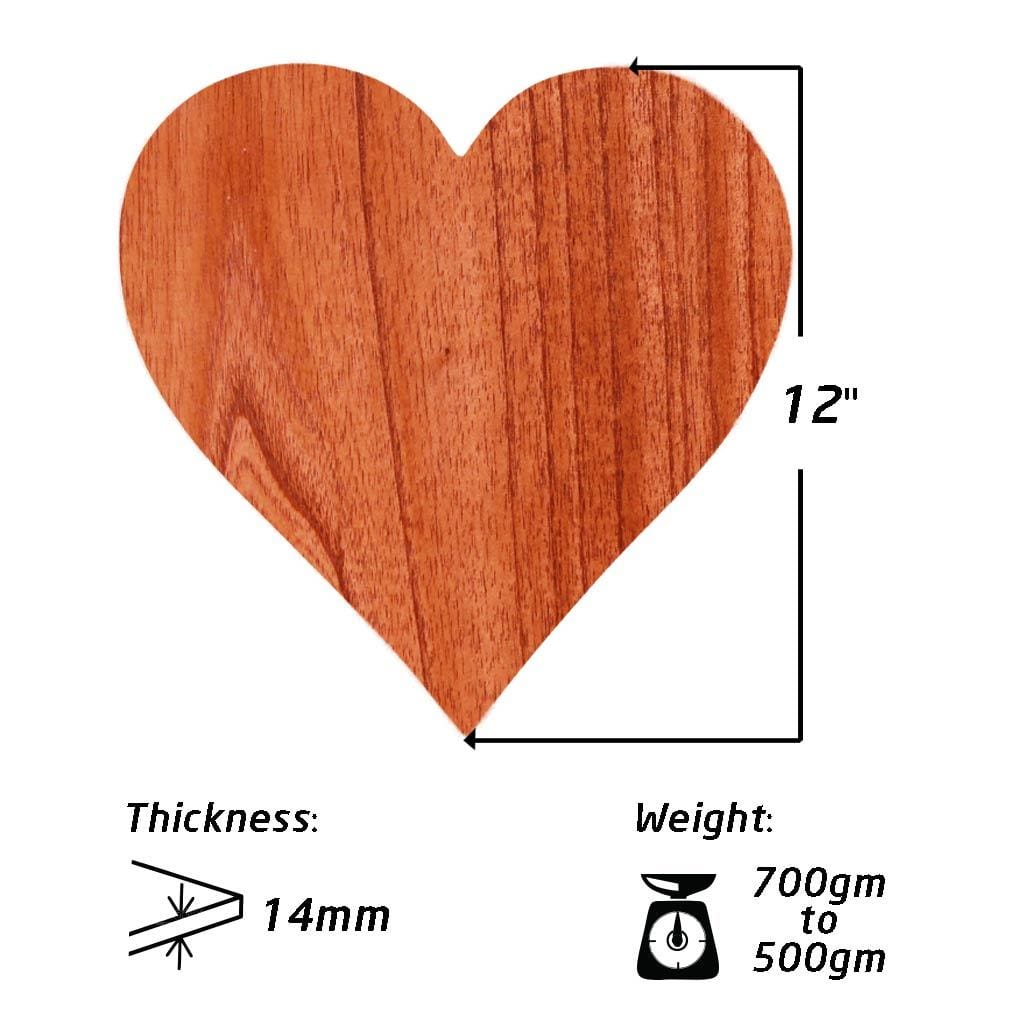 Forever &amp; Always Heart Shaped Personalized Wood Plaque | Birthday Gift For Husband &amp; Wife