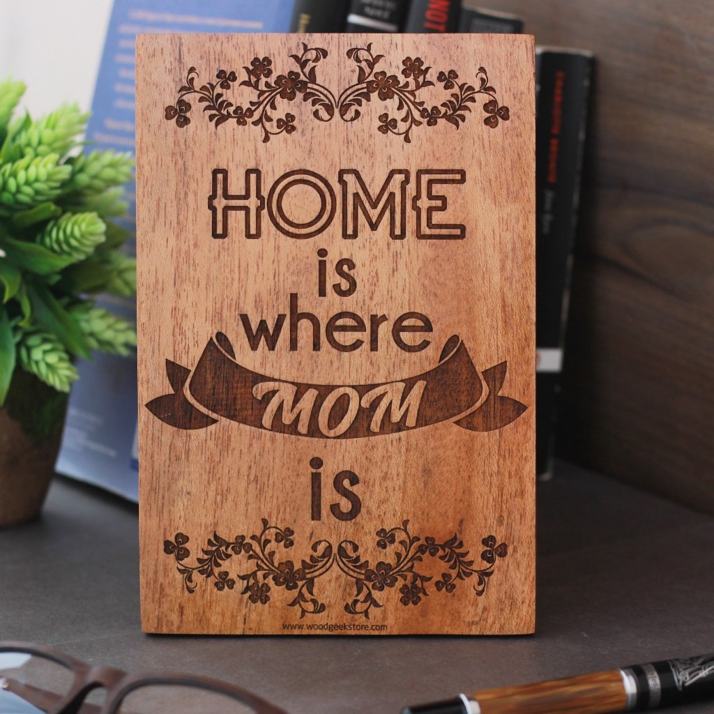 Home Is Where Mom Is Wood Sign | Unique Gifts for Mom on Mother’s Day ...