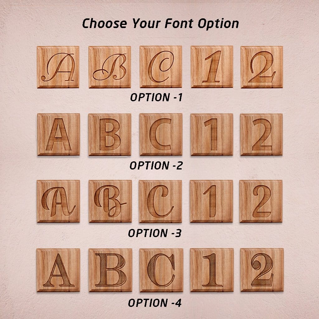 Personalized Wooden Crossword Wall Art with Initials