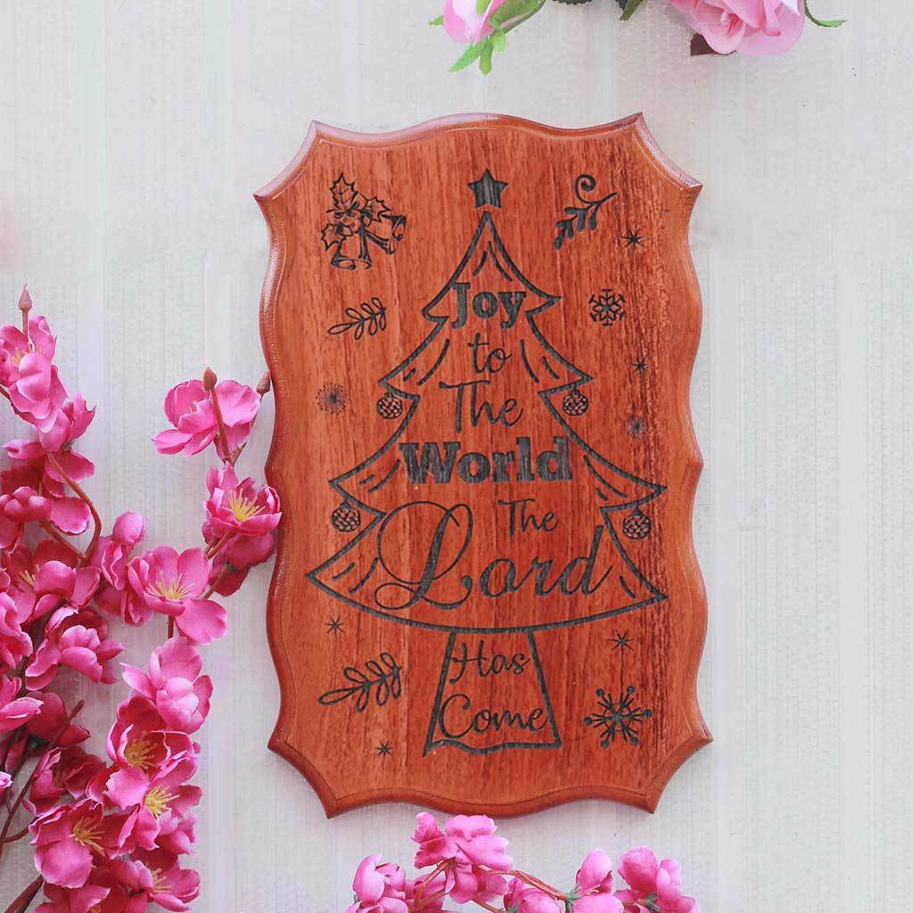 Joy To The World Wood Sign - Xmas Ideas - Best Christmas Gifts - Secret Santa Gifts - Wood Carved Signs - Wood Products By Woodgeekstore 