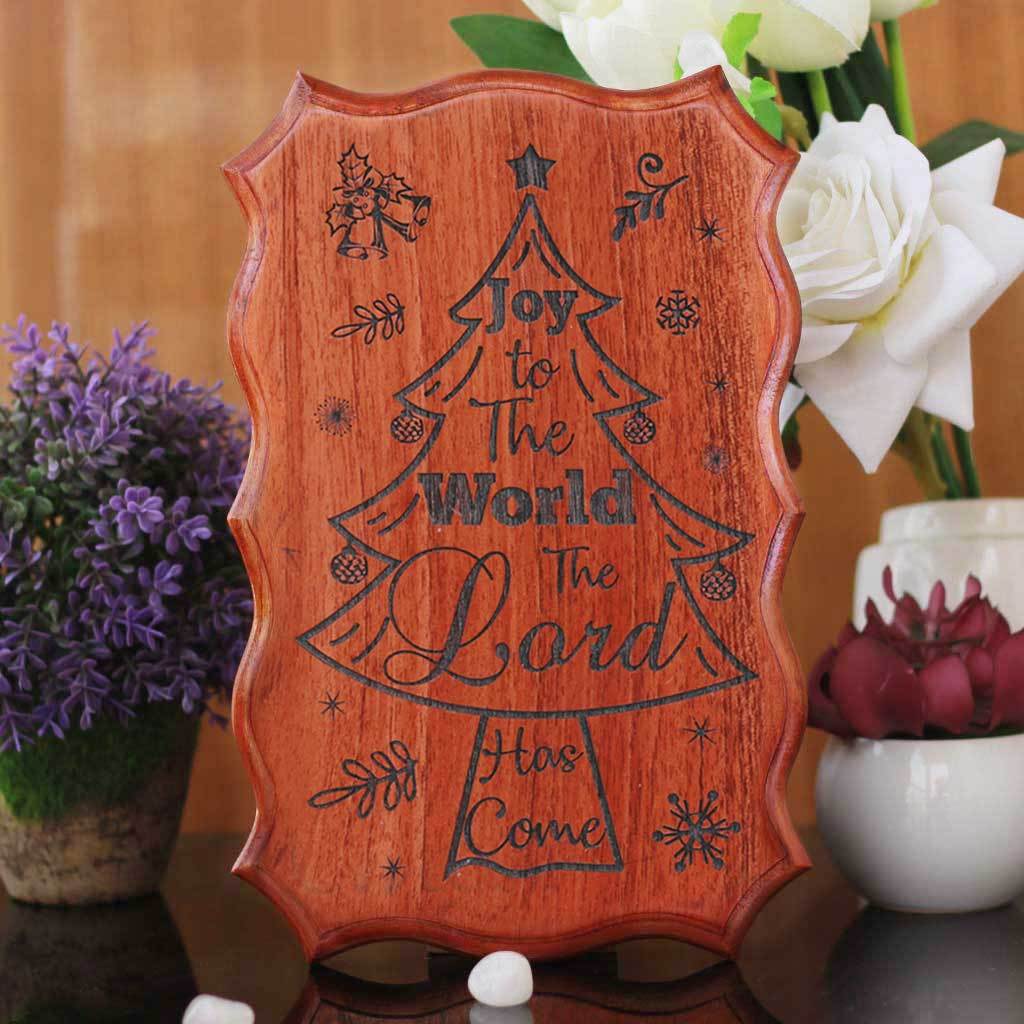 Joy To The World Wood Sign - Xmas Ideas - Best Christmas Gifts - Secret Santa Gifts - Wood Carved Signs - Wood Products By Woodgeekstore 