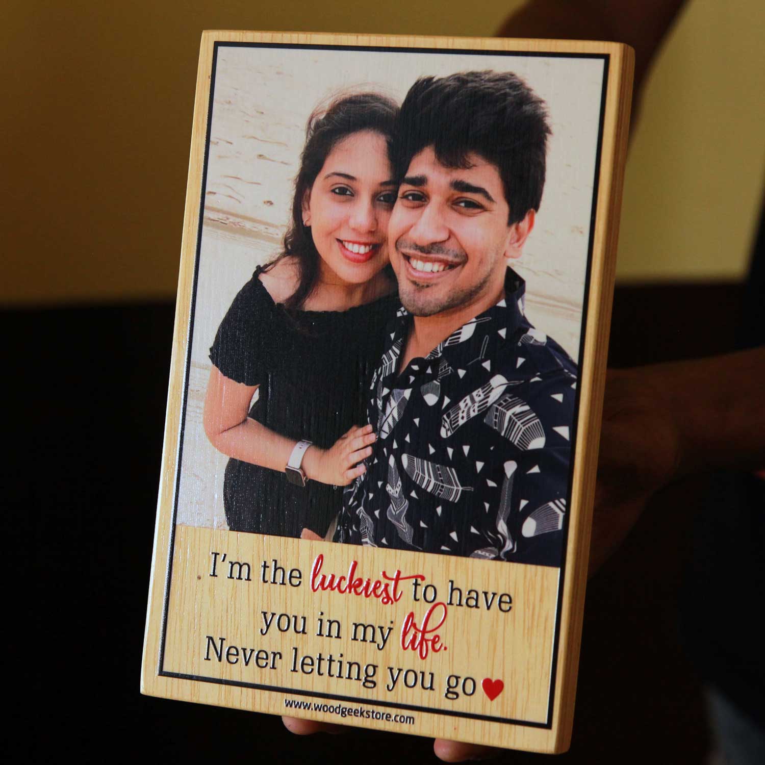 Wood Photo Block For Boyfriend | Photo Print Gift For Boyfriend