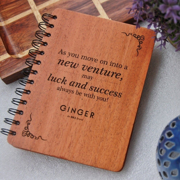 Retirement Notebook Personalized Wood Notebook woodgeekstore