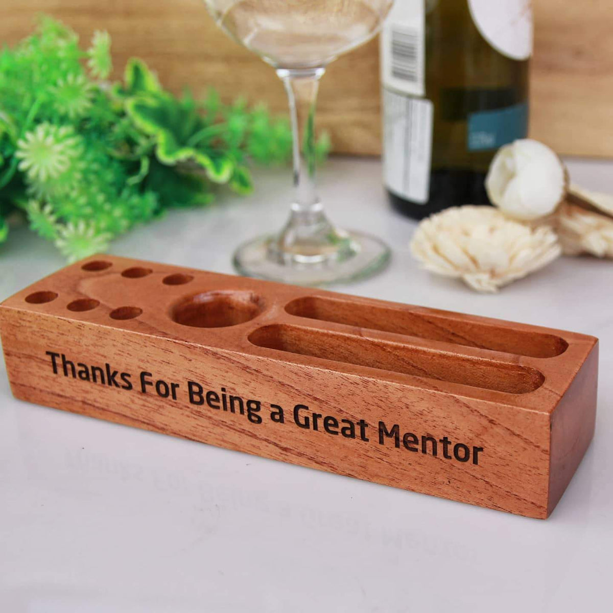 Wooden Office Table Organizer