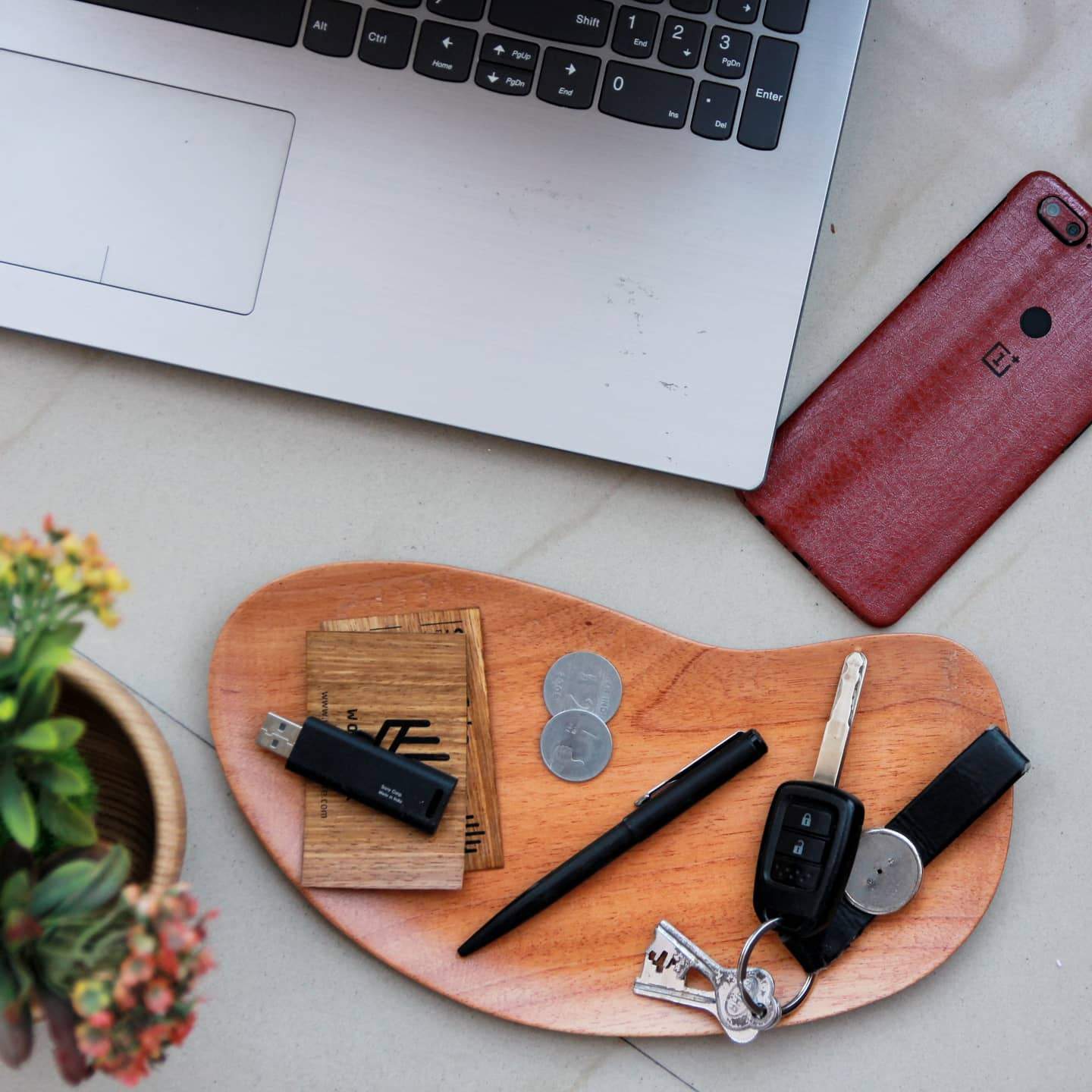 Wooden Office Desk Tray