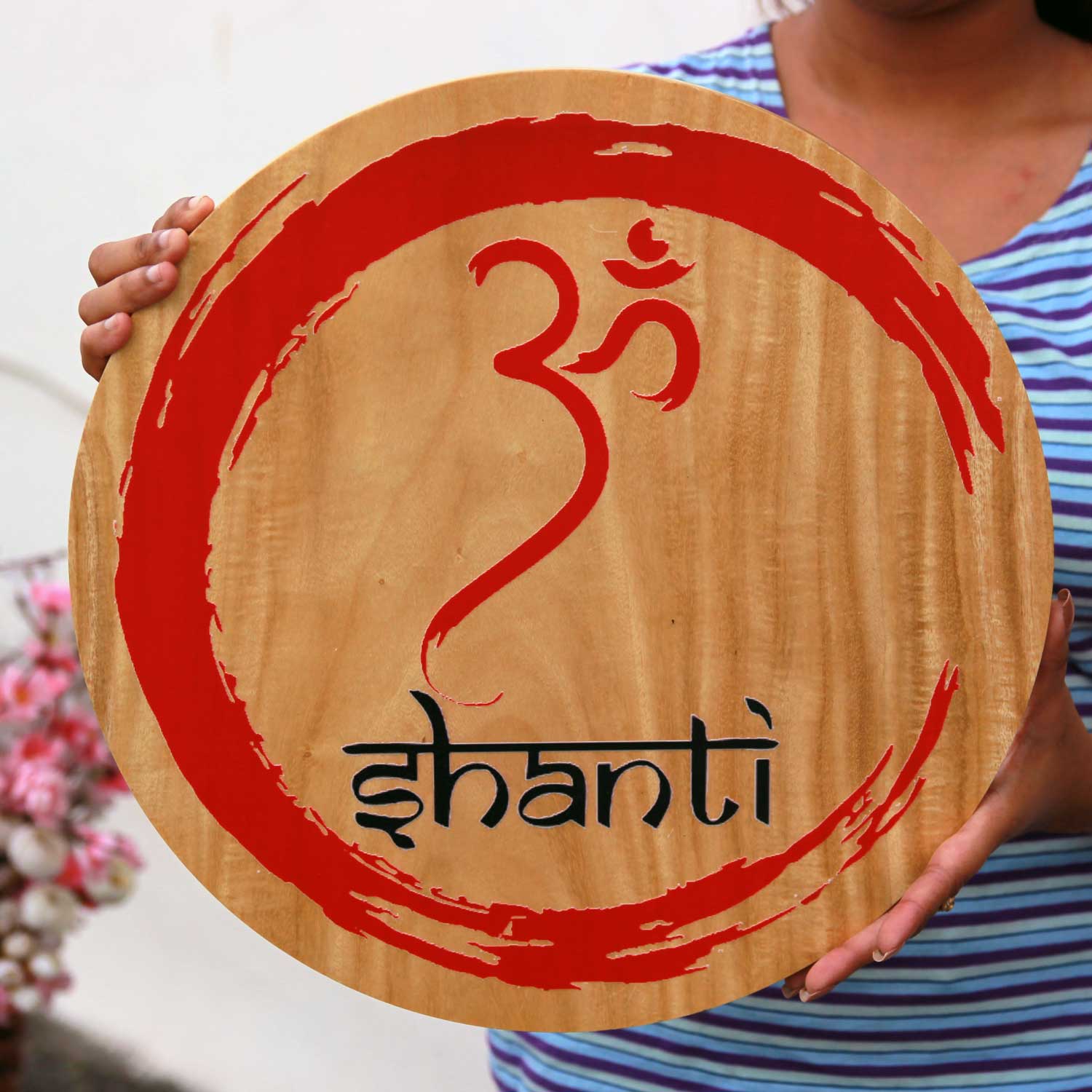 Om Shanti Personalized Wood Sign | Prints on Wood