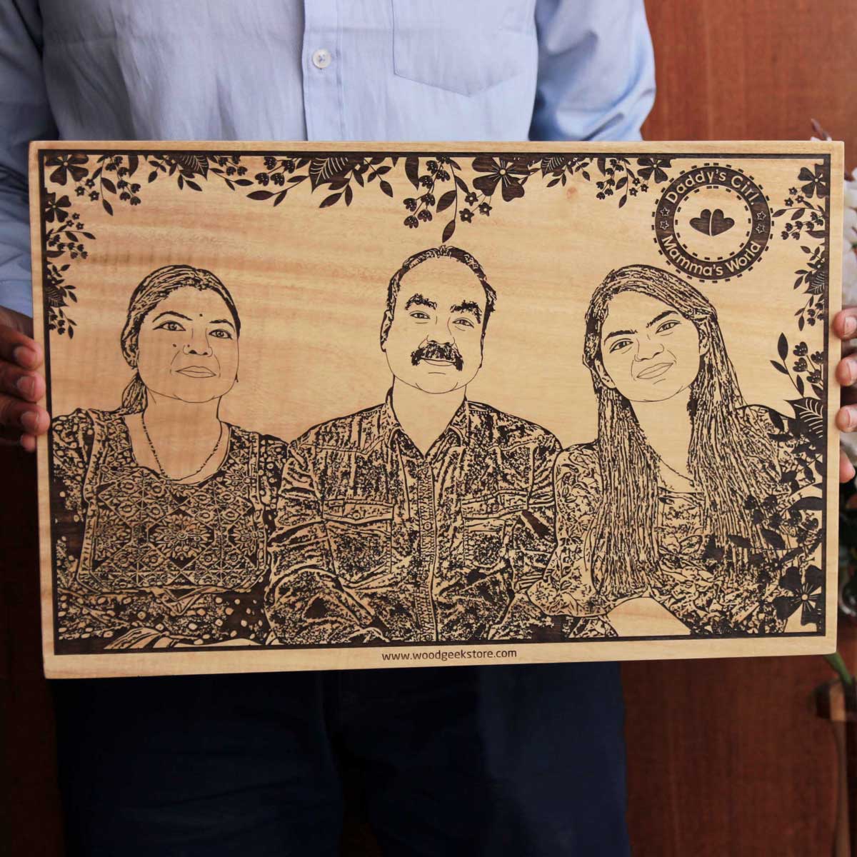 Personalized Wood Frame For Mom &amp; Dad | Gifts For Mom &amp; Dad