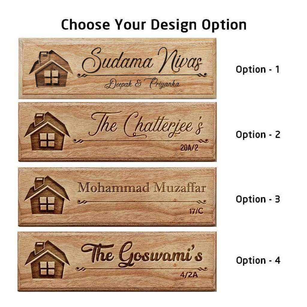 Wooden Nameplates &amp; Wooden Signs by Woodgeek Store
