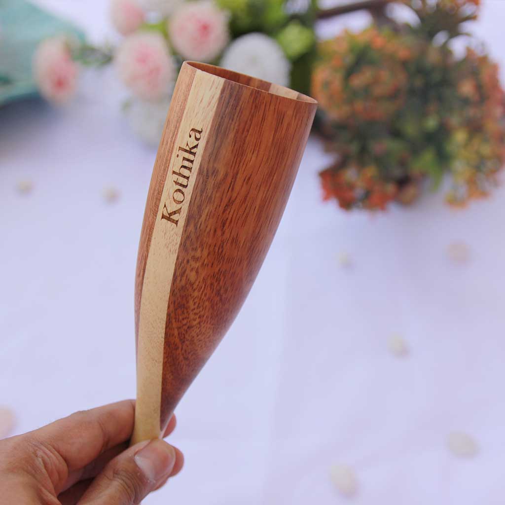 Champagne Glasses | Classy Champagne Flutes | Handmade Wooden Wine Goblets