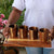 Gift Set: 4 Wooden Tea & Coffee Cups & Wood Serving Board