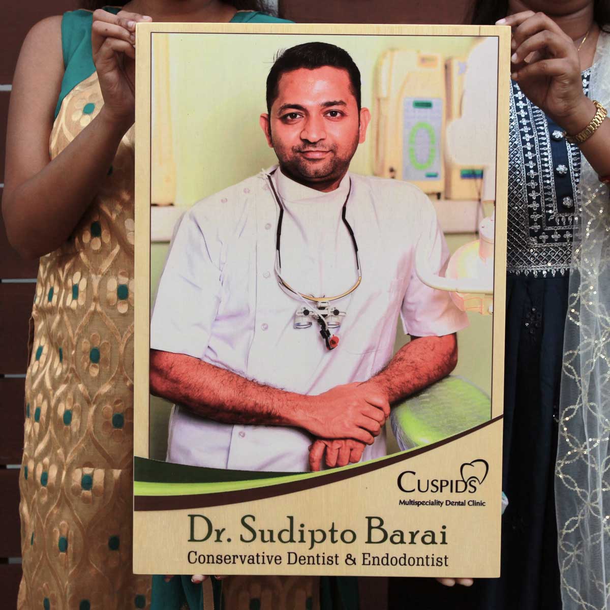 Personalized Photo Gift For Doctors | Photo Wood Sign With Designation