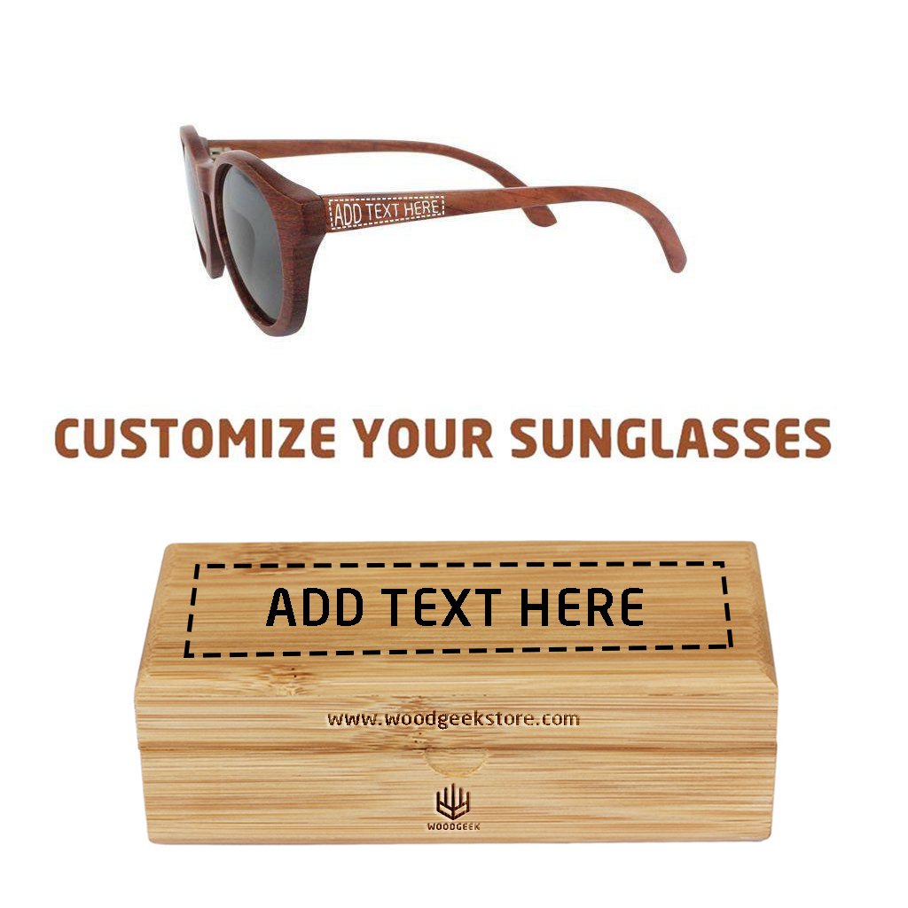 The Hipster - rosewood round sunglasses