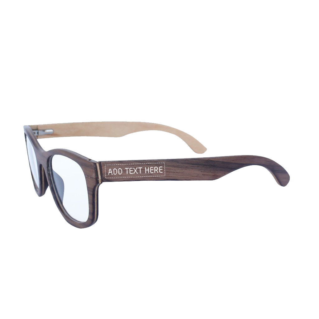 Rustic Look Spectacle Walnut wood square spectacles - The Minimalist prescription glasses ...