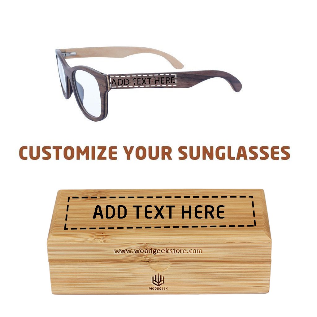 The Minimalist - walnut square wooden spectacle frames