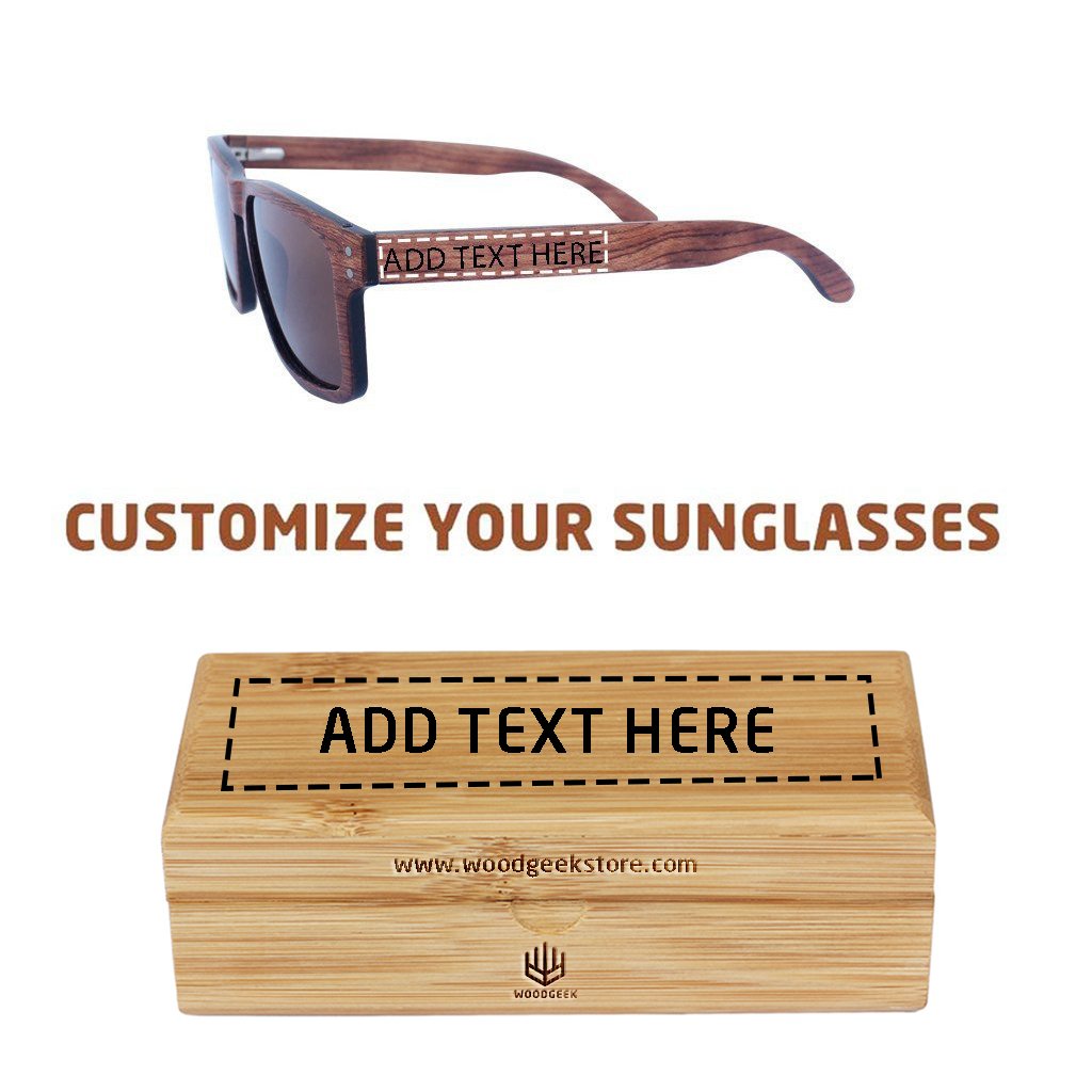 The Navigator - rosewood rectangular wooden sunglasses