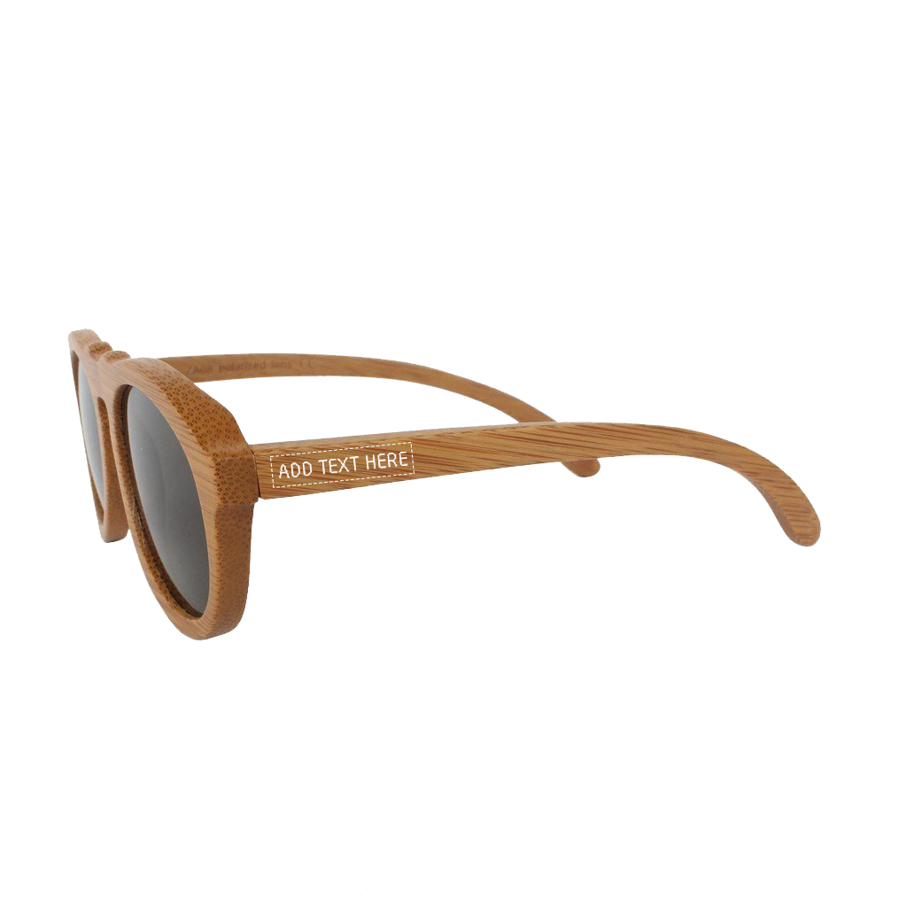 The Retro - brown bamboo wood round sunglasses