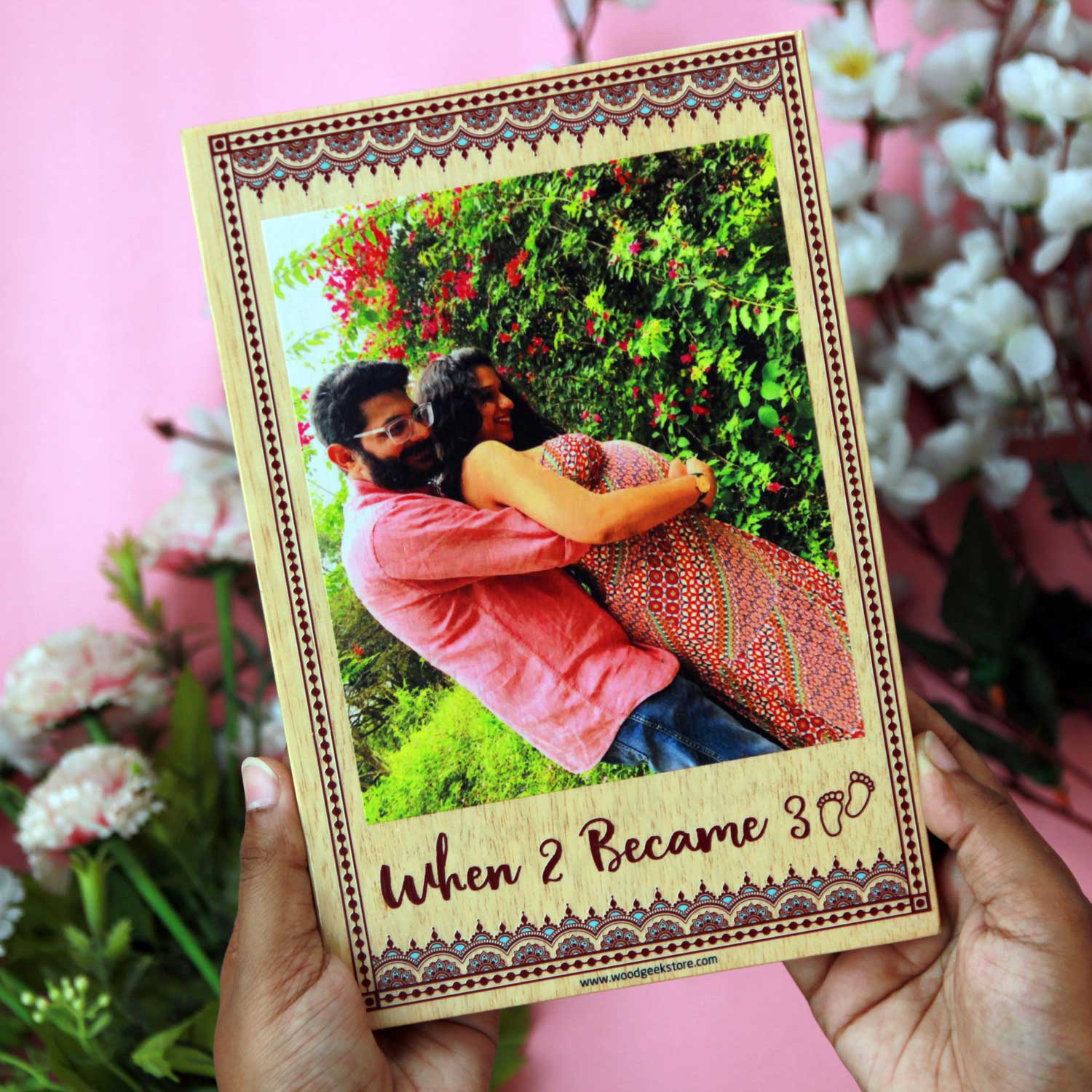 When 2 becomes 3 - Photo Gift For Expecting Parents | Gift For Pregnant Wife