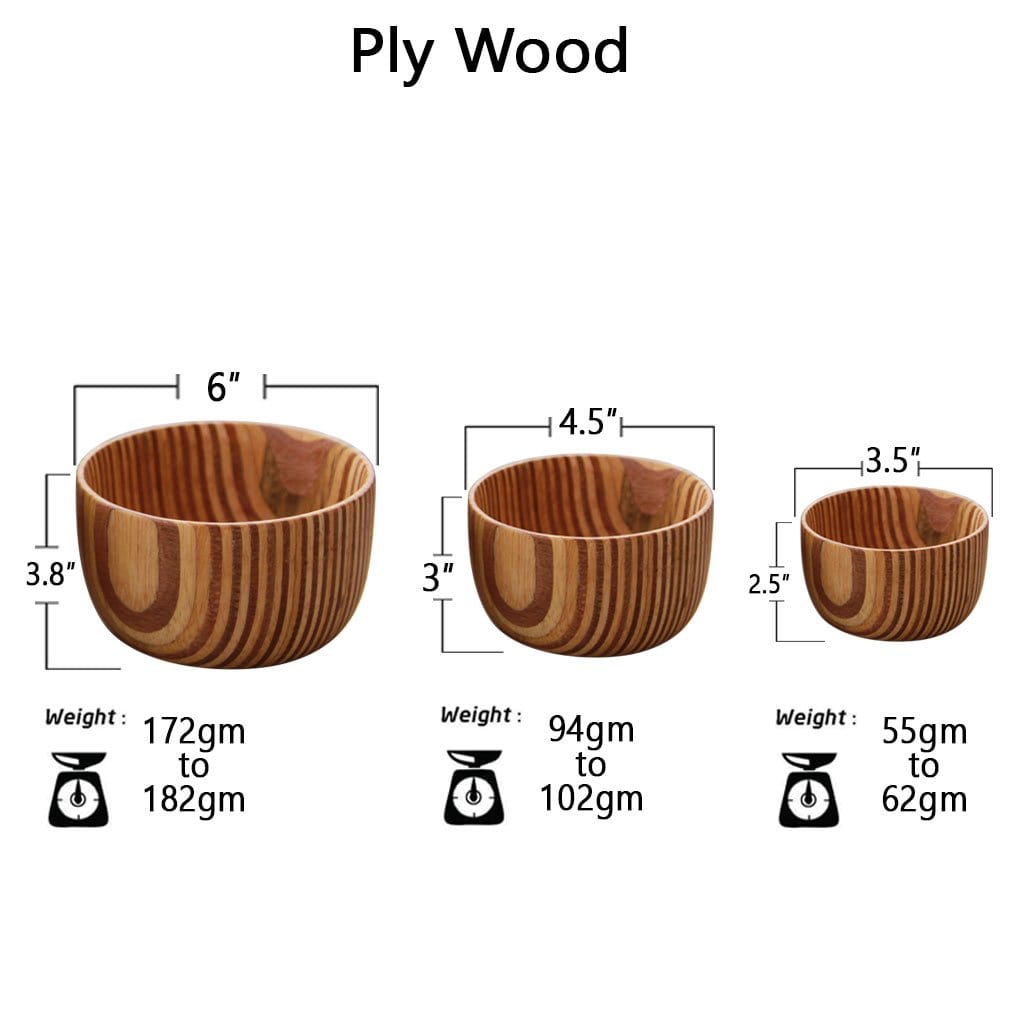 set of 3 wooden bowl sizes by woodgeekstore patterned ply variant 