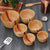 set of 6 wooden mixing and serving bowls - set C - woodgeek store