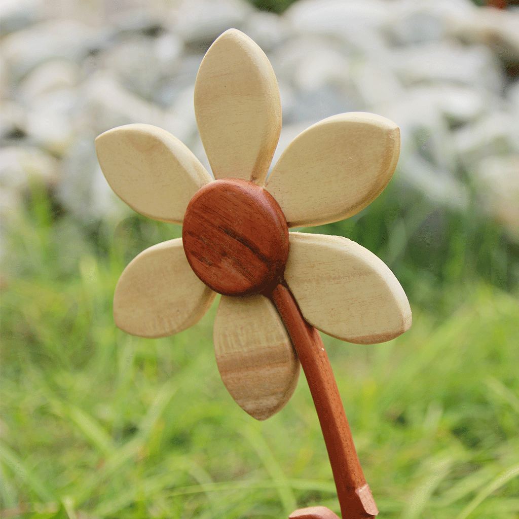 Wooden Flowers For Sister &amp; Engraved Poster | Birthday Gift For Sister