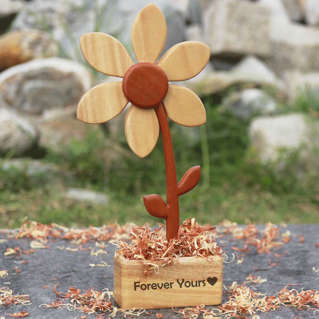Wooden Flower | Birthday Flowers For Girlfriend & Wife | Romantic Gift