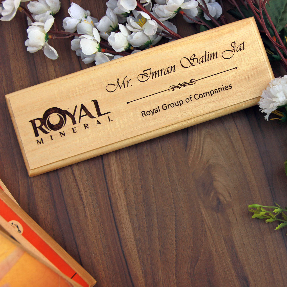 Engraved Wooden Nameplates Entrepreneurs &amp; Engineers | Desk Nameplates