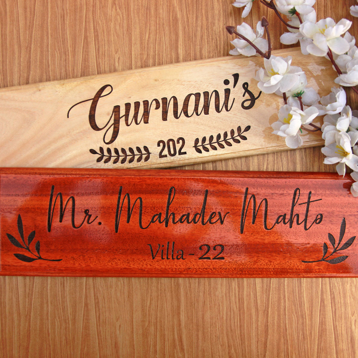 Personalized Casa Wooden Nameplate for Home