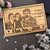Photo Engraved Wooden Nameplate With Flat Number