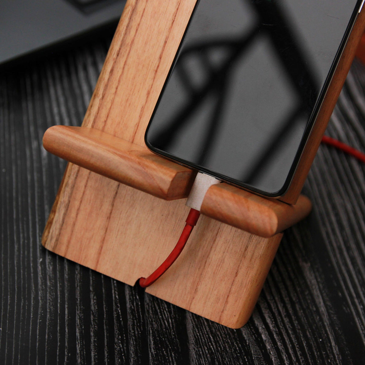 Personalized Wooden Mobile Phone Stand | Gift For Husband &amp; Wife