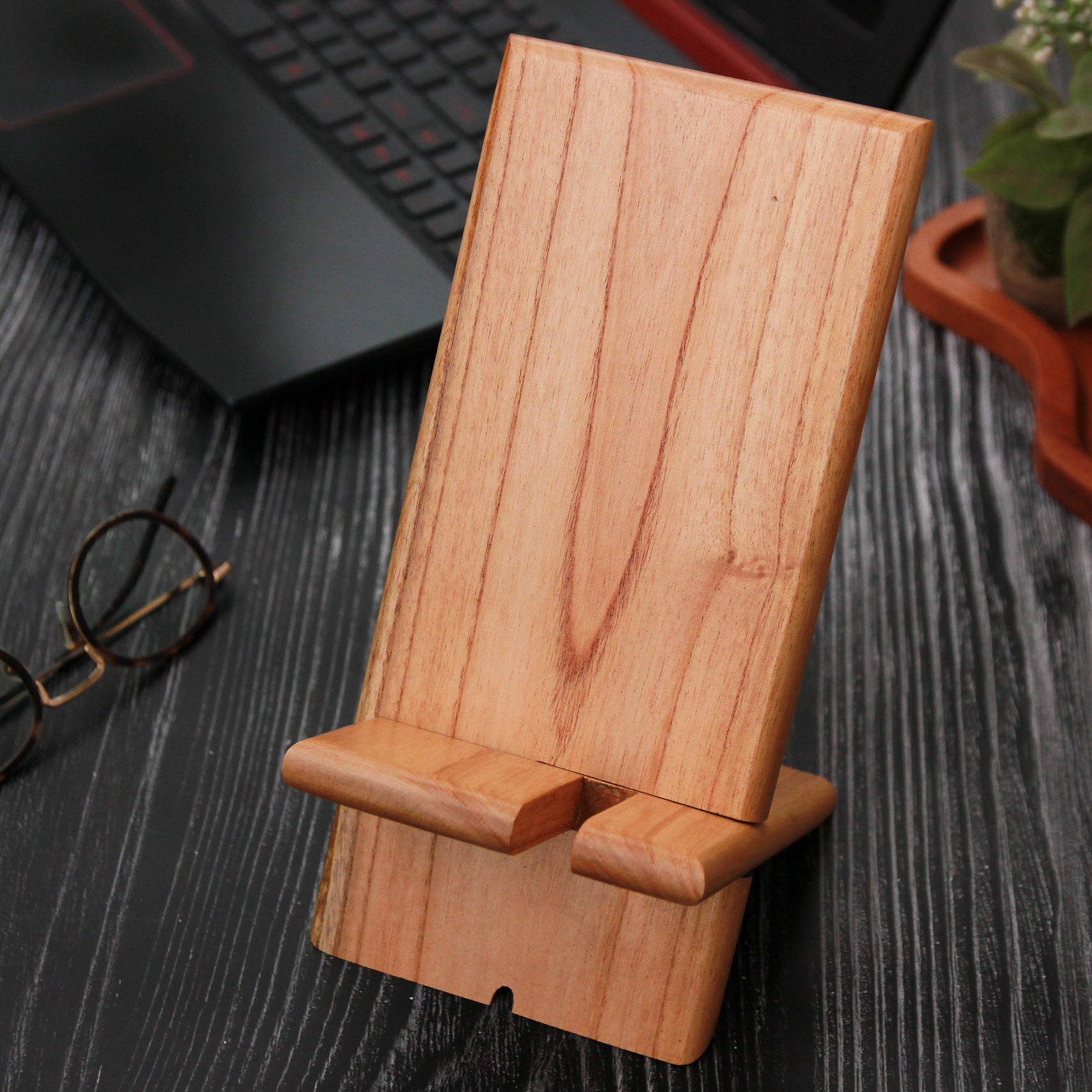 Desktop Office Accessories Wood Organizer Gifts for Men Holder 