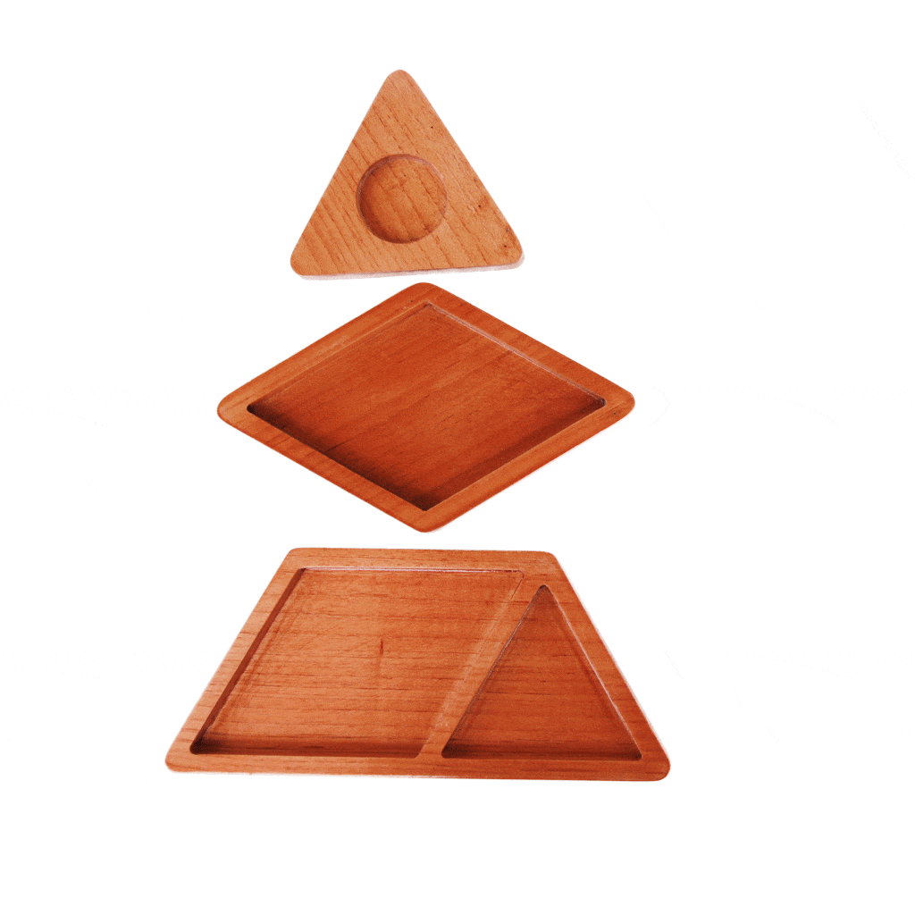 Close Up Photo Of Office Desk Organizer In Mahogany Wood