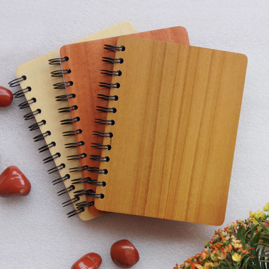 Keep your face towards the sunshine - Personalized Wooden Notebook