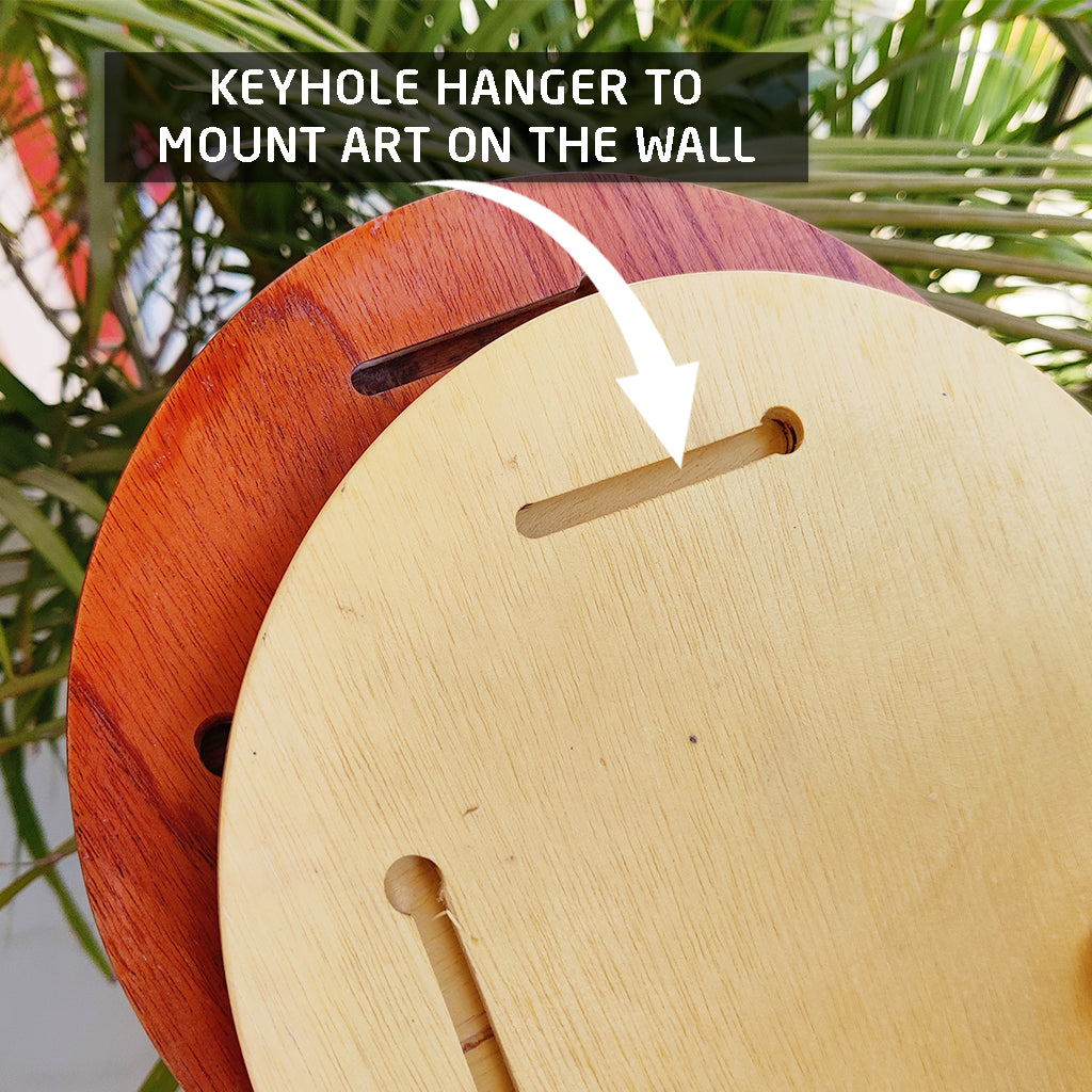 Circular Wooden Posters for Kids