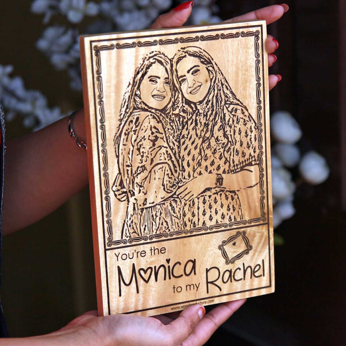 You're The Monica To My Rachel Wooden Frame